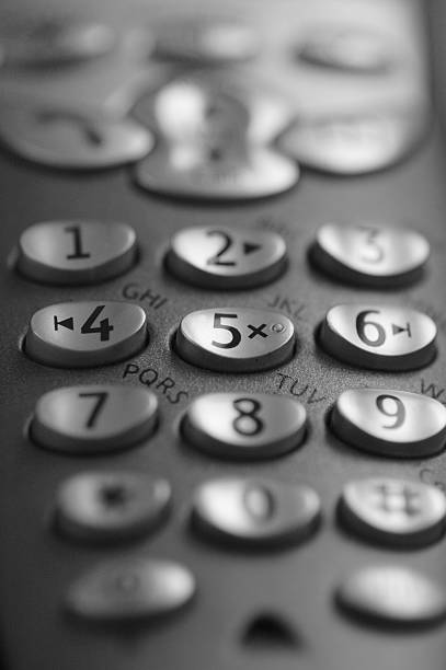 istock Phone Keypad with central point focussed 92279404
