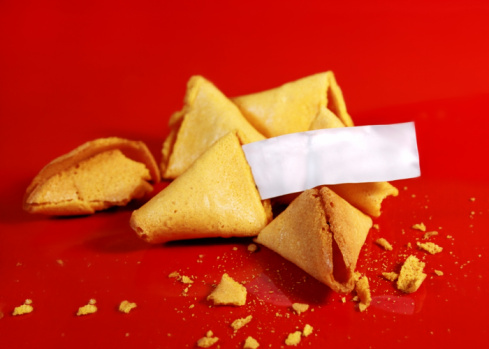 blank fortune on fortune cookies