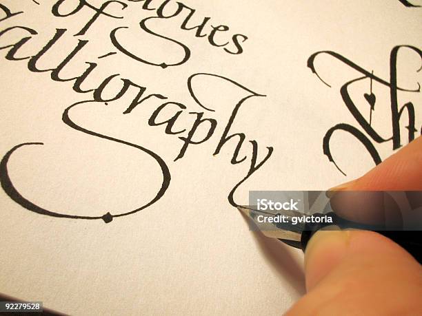 Calligraphy3 Stockfoto und mehr Bilder von Kalligraphieren - Kalligraphieren, Alphabet, Ausdrucken