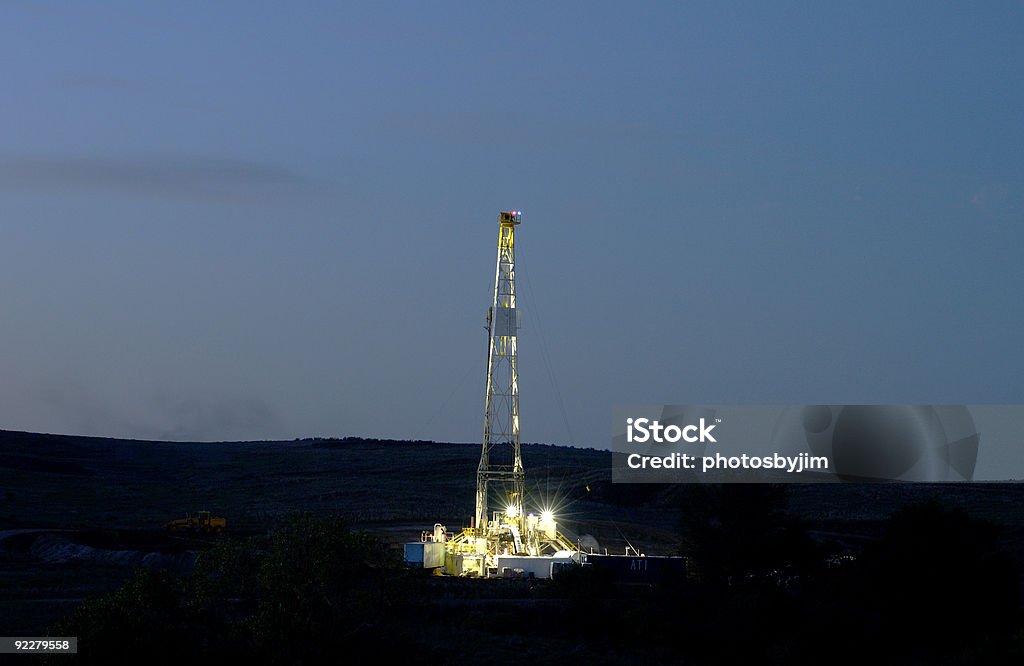 Forage pétrolier offshore - Photo de Derrick libre de droits