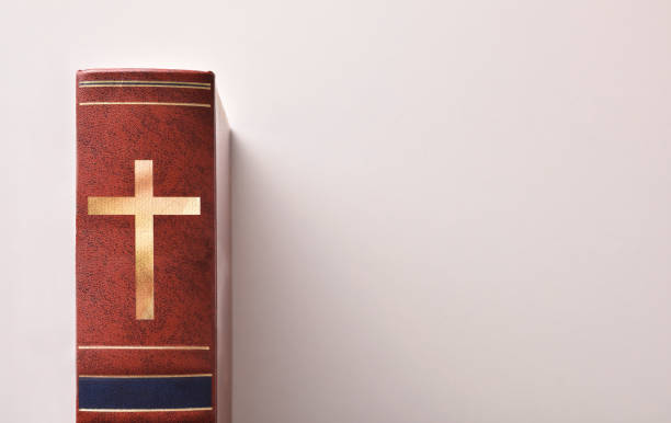 istock The spine of a Blibia on table top 922798514