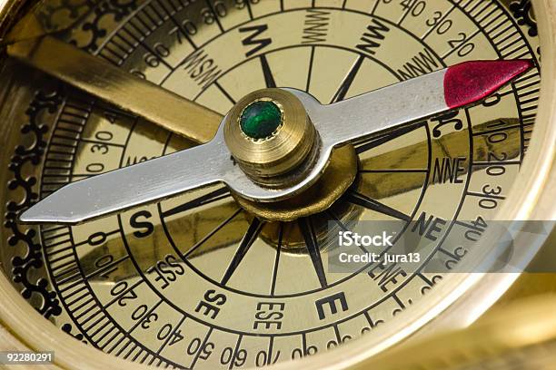 Antique Compass Stock Photo - Download Image Now - Accuracy, Ancient, Angel