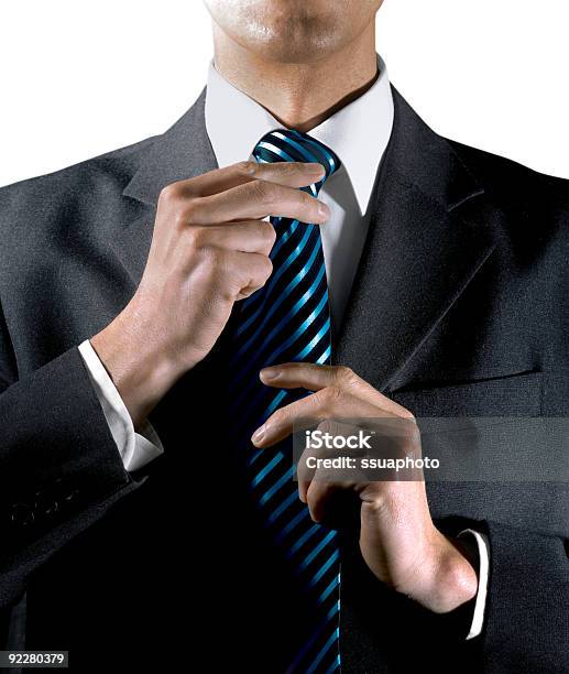 Hands Of Businessman Stock Photo - Download Image Now - Adjusting, Adult, Business