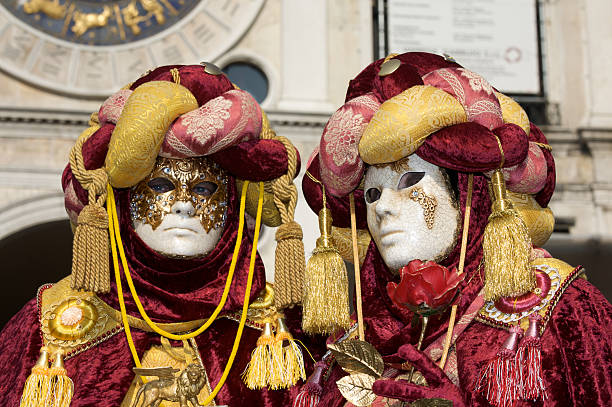 istock Couple of venetian mask 92280444
