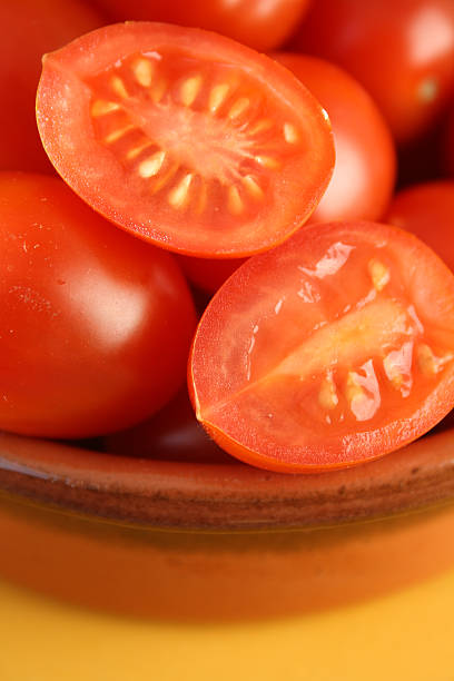 Pomodori prugna per bambini - foto stock