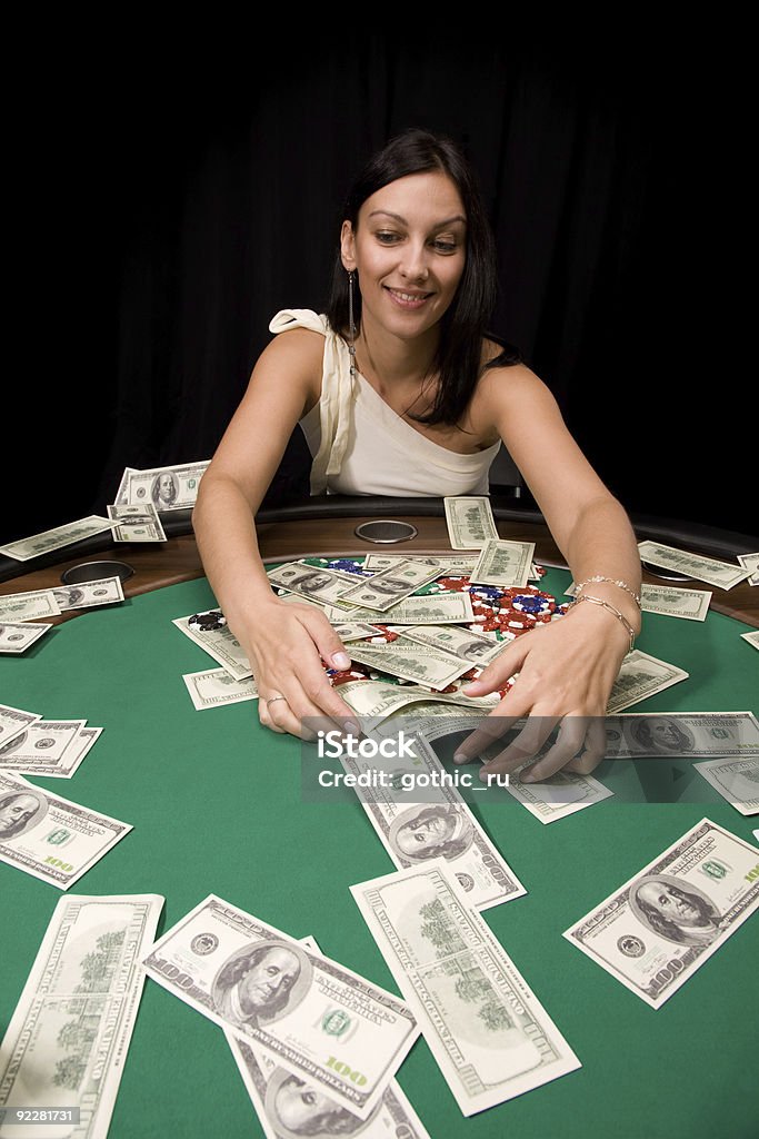 Vincitore nel casinò - Foto stock royalty-free di Adulto