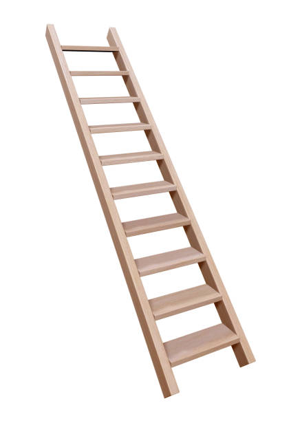 istock Wooden ladder isolated 922817380