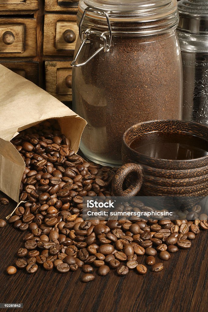 Il caffè - Foto stock royalty-free di Arrosto - Cibo cotto