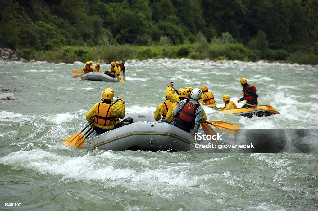 Rafting - Royalty-free Jangada no Rio Foto de stock