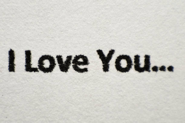 istock Macro text I love you, romantic, typography 922821216