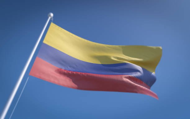 istock Flag Of Colombia Waving With Wind 922821752