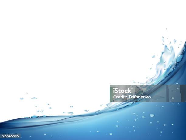 Waves Splashing On The Water Stock Illustration - Download Image Now - Water, Splashing, Spray