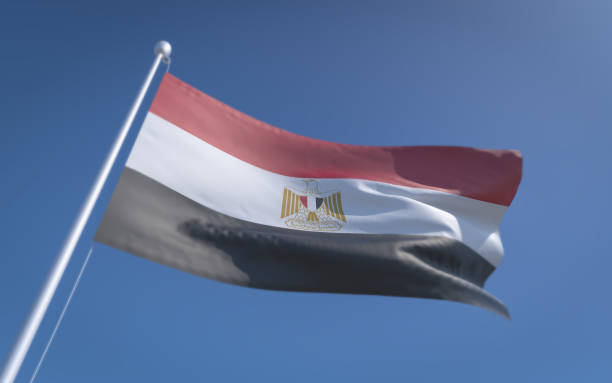 istock Flag Of Egypt Waving With Wind 922822750