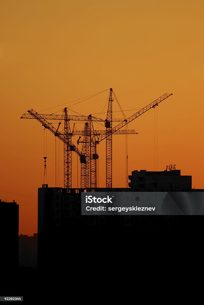 Construction cranes  Architecture Stock Photo