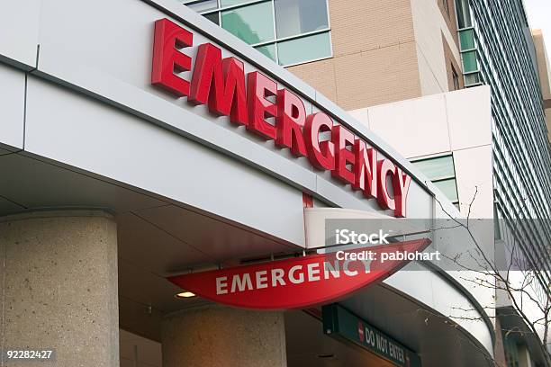 Emergency Signs Stock Photo - Download Image Now - Emergency Sign, Accidents and Disasters, Office