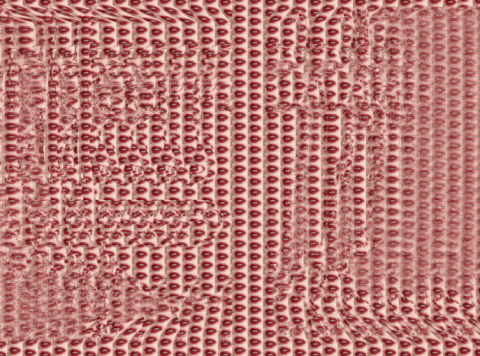Stereogram of a woman's lips. 