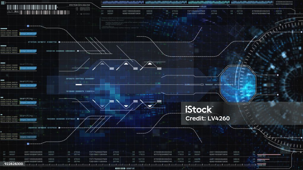 Hi Tech User Interface Head Up Display Stock Photo - Download Image Now ...