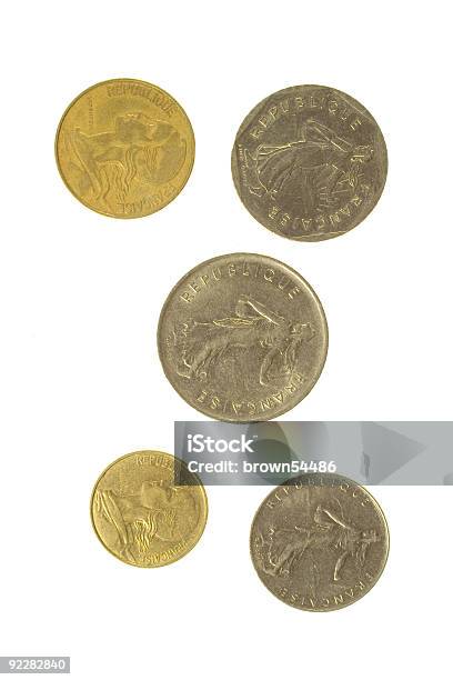Cinco Francés Monedas Foto de stock y más banco de imágenes de Cinco animales - Cinco animales, Cinco objetos, Color - Tipo de imagen