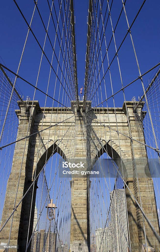 Brooklyn bridge - Lizenzfrei Architektur Stock-Foto