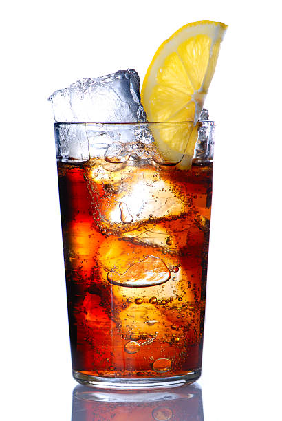 istock Glass full of cola with ice and lemon 92283369