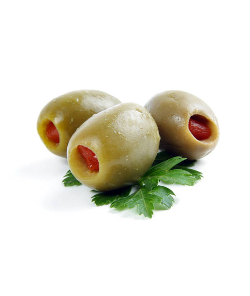 istock Close-Up Of Olives Over White Background 922834226