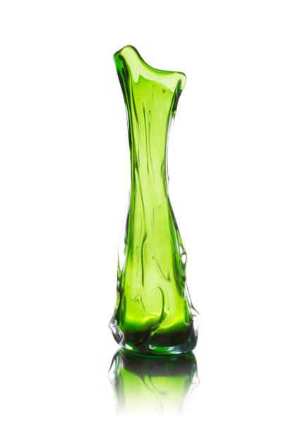 istock Vintage glass vase isolated on white background 922834508