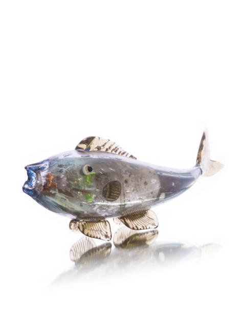 istock Colorful glass fish - vintage home decor 922834838