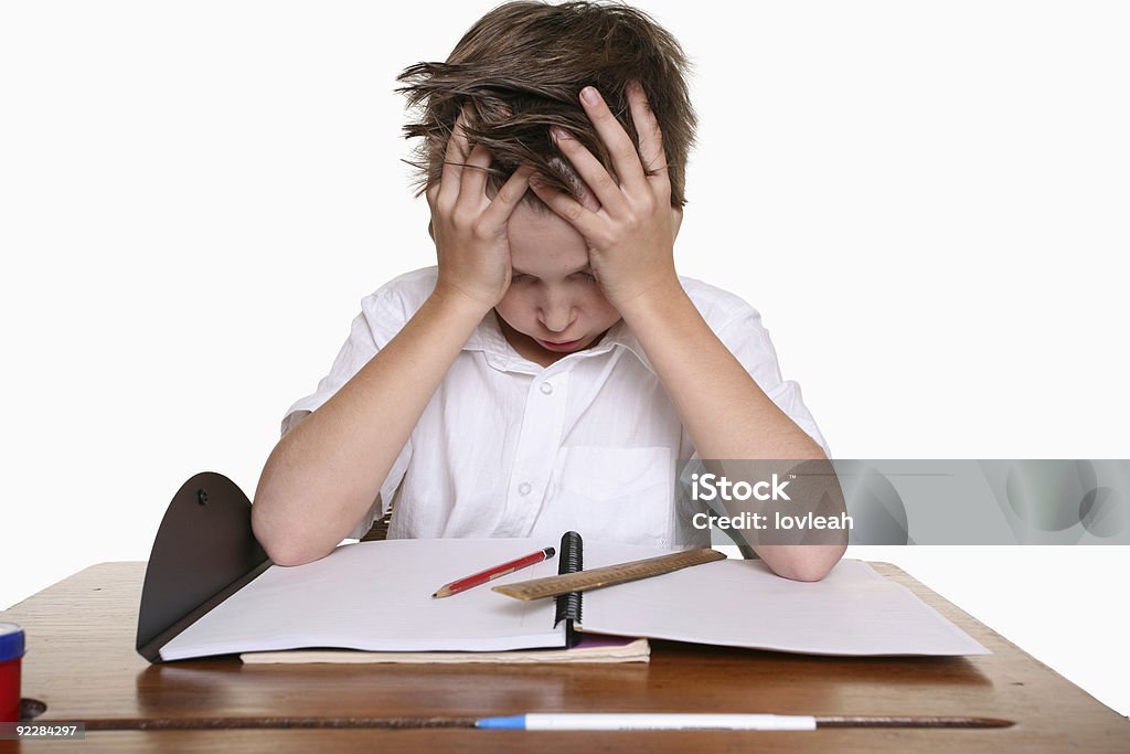 Kinder mit Lernschwierigkeiten einbeziehen - Lizenzfrei Bemühung Stock-Foto
