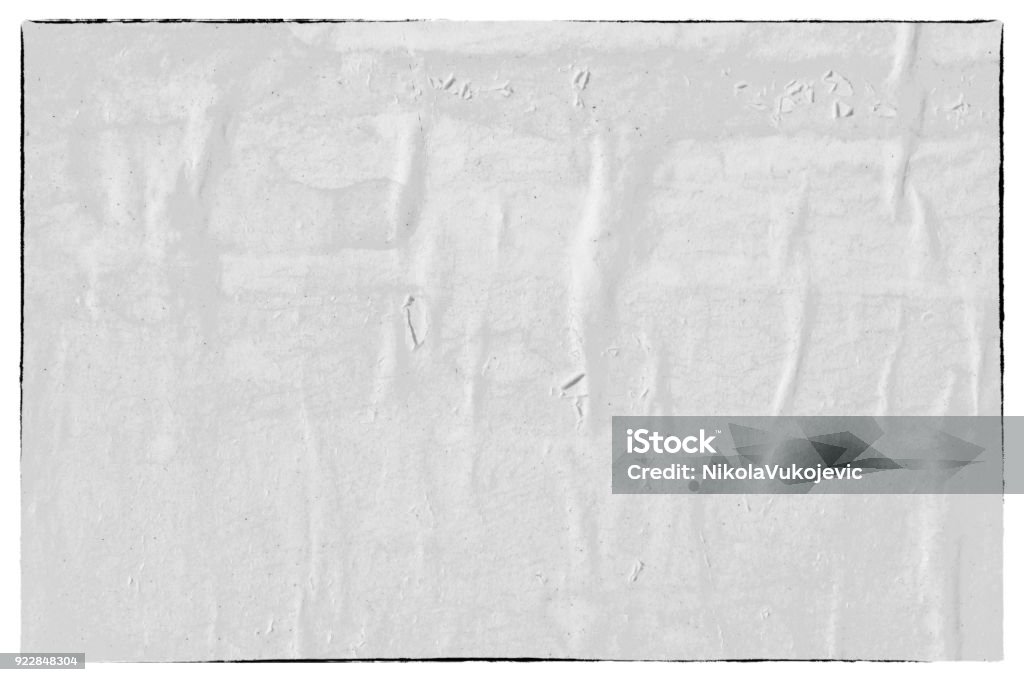 Vuoto vecchio strappato strappato scricchiolio pieghe poster grunge texture sfondi sfondo - Foto stock royalty-free di Carta
