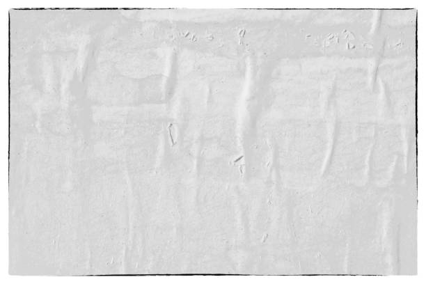 Close-up shot of blank paper isolated on white background with clipping path.