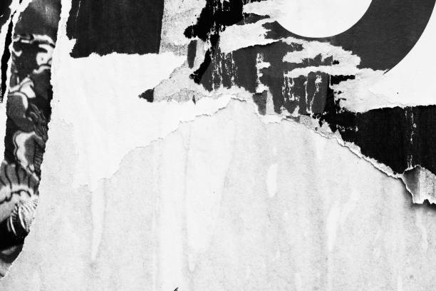 istock Blank old ripped torn crumpled creased posters grunge textures backdrop backgrounds 922852770