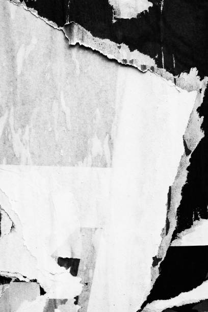 istock Blank old ripped torn crumpled creased posters grunge textures backdrop backgrounds 922853014