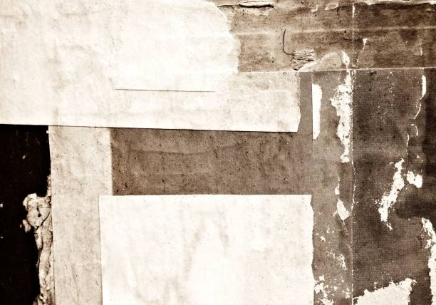 istock Blank old ripped torn crumpled creased posters grunge textures backdrop backgrounds 922853028