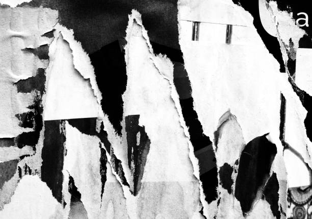 istock Blank old ripped torn crumpled creased posters grunge textures backdrop backgrounds 922853538