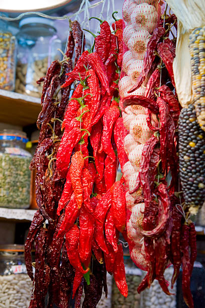 istock Bunch of peppers and garilc 92285476