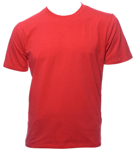 istock Red shortsleeve cotton tshirt template isolated 922855122
