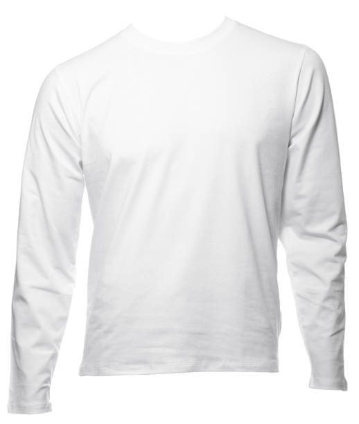 istock White longsleeve cotton tshirt template isolated 922857282