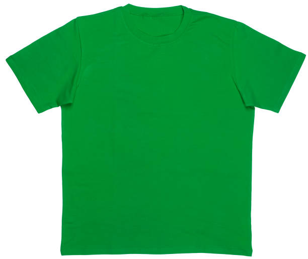 istock Green shortsleeve cotton tshirt on a mannequin isolated 922857320