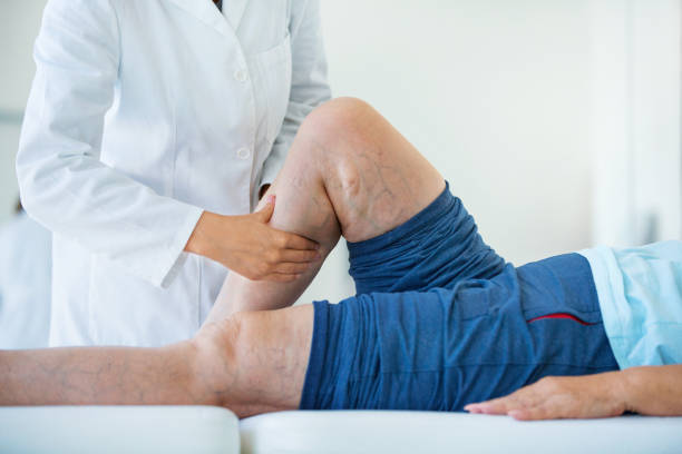 Senior woman in a massage treatment.