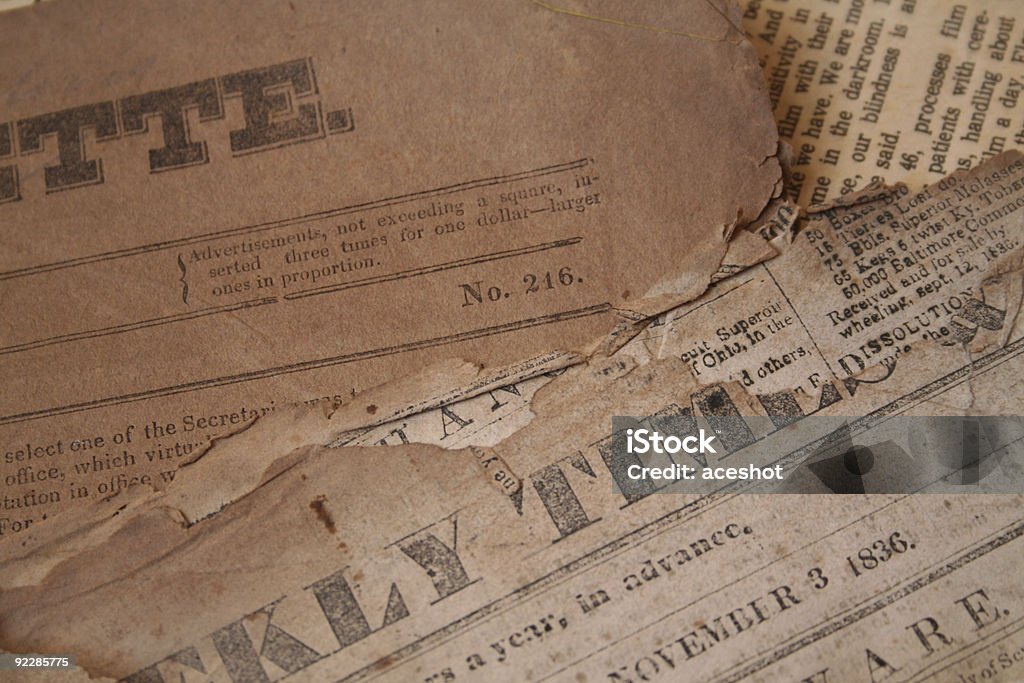 Vintage quotidiani - Foto stock royalty-free di Giornale