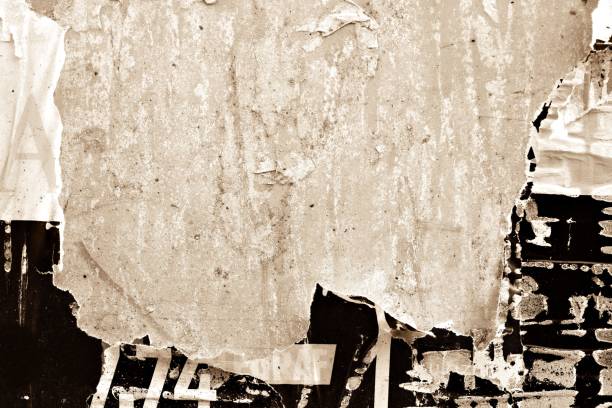 istock Blank old ripped torn crumpled creased posters grunge textures backdrop backgrounds 922857902