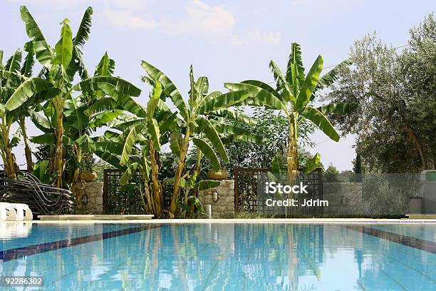 Piscina Allaperto - Fotografie stock e altre immagini di Cielo sereno - Cielo sereno, Cristallo, Piscina