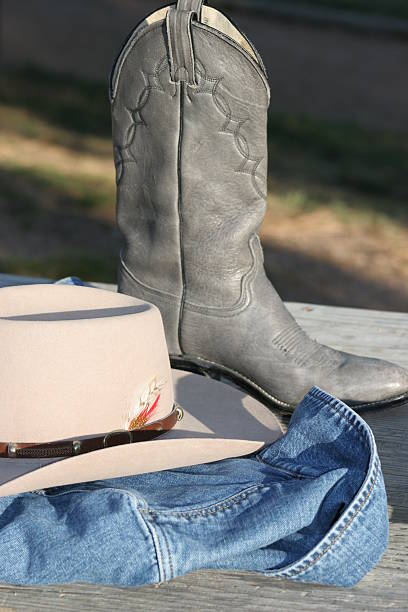 istock Cowgirl Hat, Boot and Denim Jacket 92286415