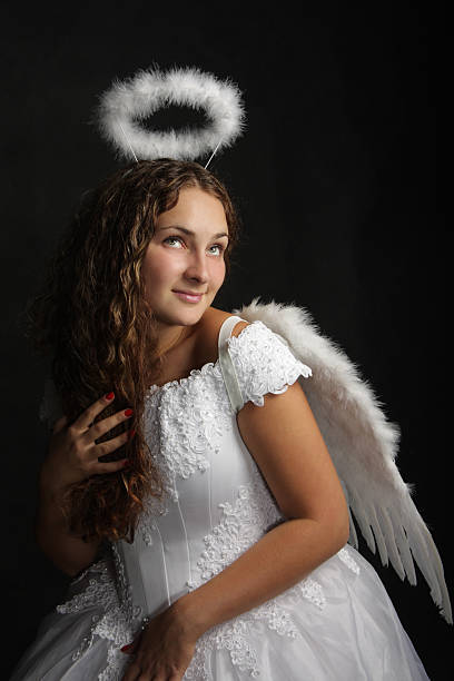 White angel stock photo