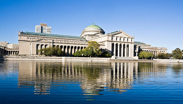 istock Museum of science and industry in front of pond 92287005