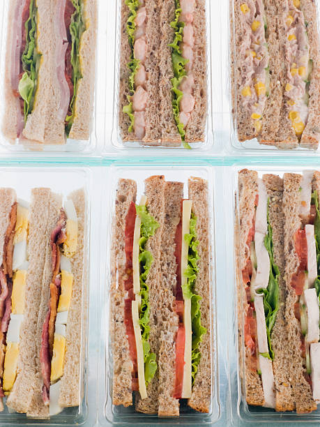 istock Selection Of Take Away Sandwiches In Plastic Triangles 92287095