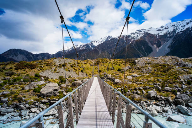 istock Mt Cook National Park Swing Bridge 922873092