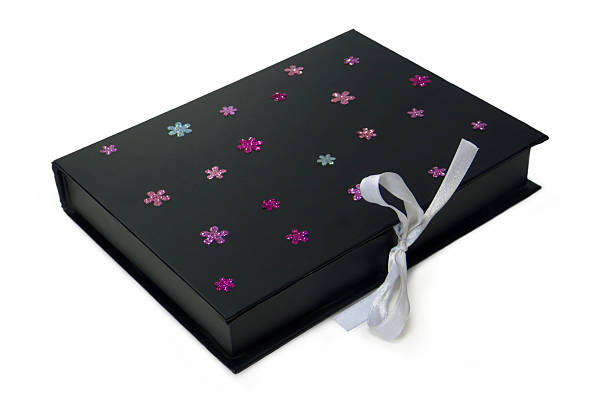 black gift box stock photo