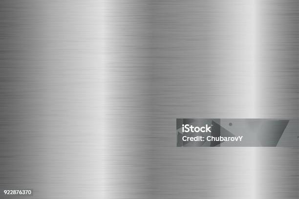 Metal Brushed Background With Scratched Surface Stock Illustration - Download Image Now - Steel, Metal, Brushing