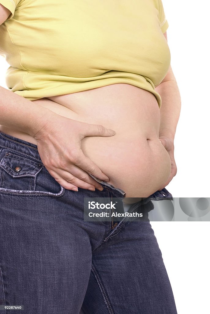 too small jeans  Adult Stock Photo